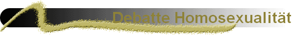 Debatte Homosexualit�t